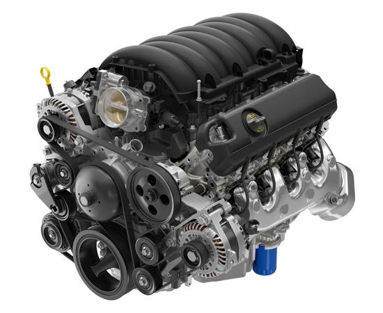 view of a Buick engine that had an radiator repair