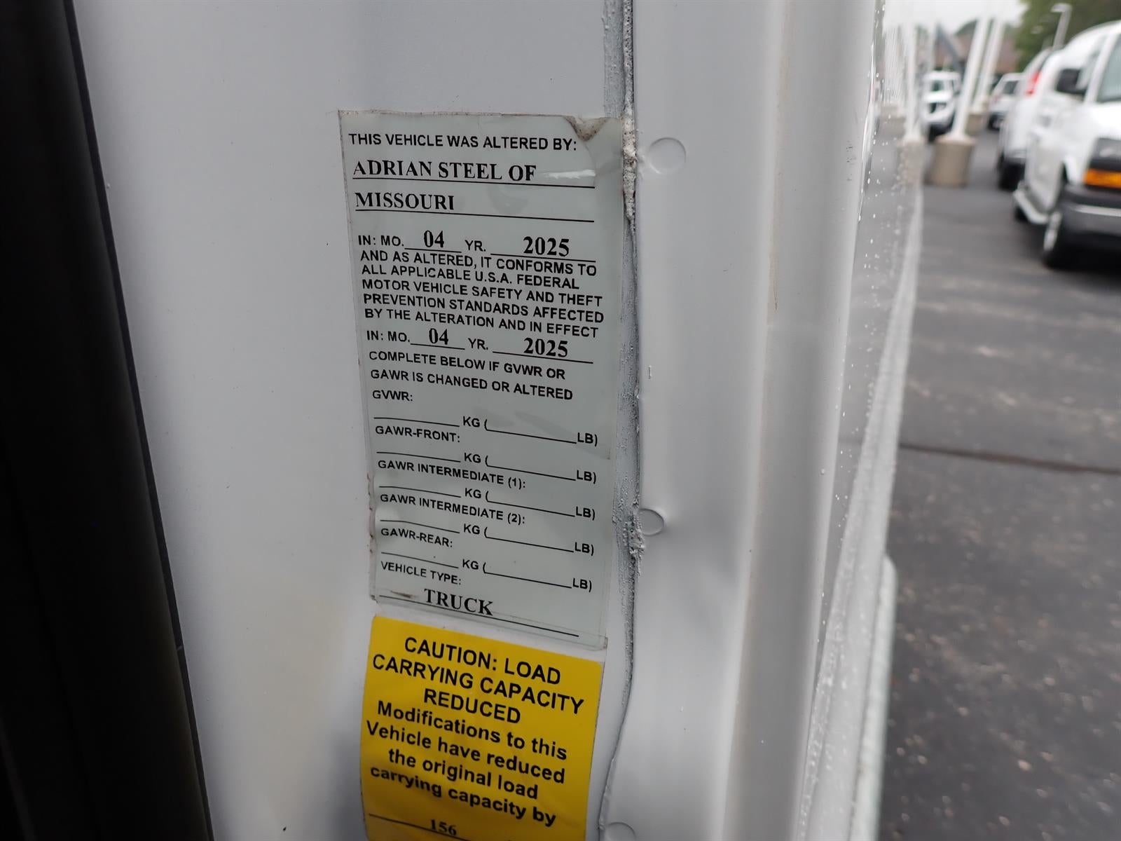 2025 GMC Savana Cargo Work Van